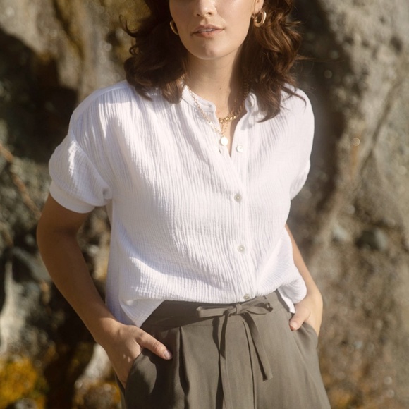 NWT Greylin Olana Cotton Gauze Blouse - Picture 2 of 5